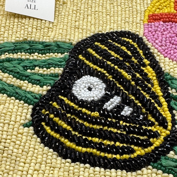 Anthropologie Hand-Beaded 'Tu Es Le Soleil' Clutch with Tassel - Picture 8 of 12